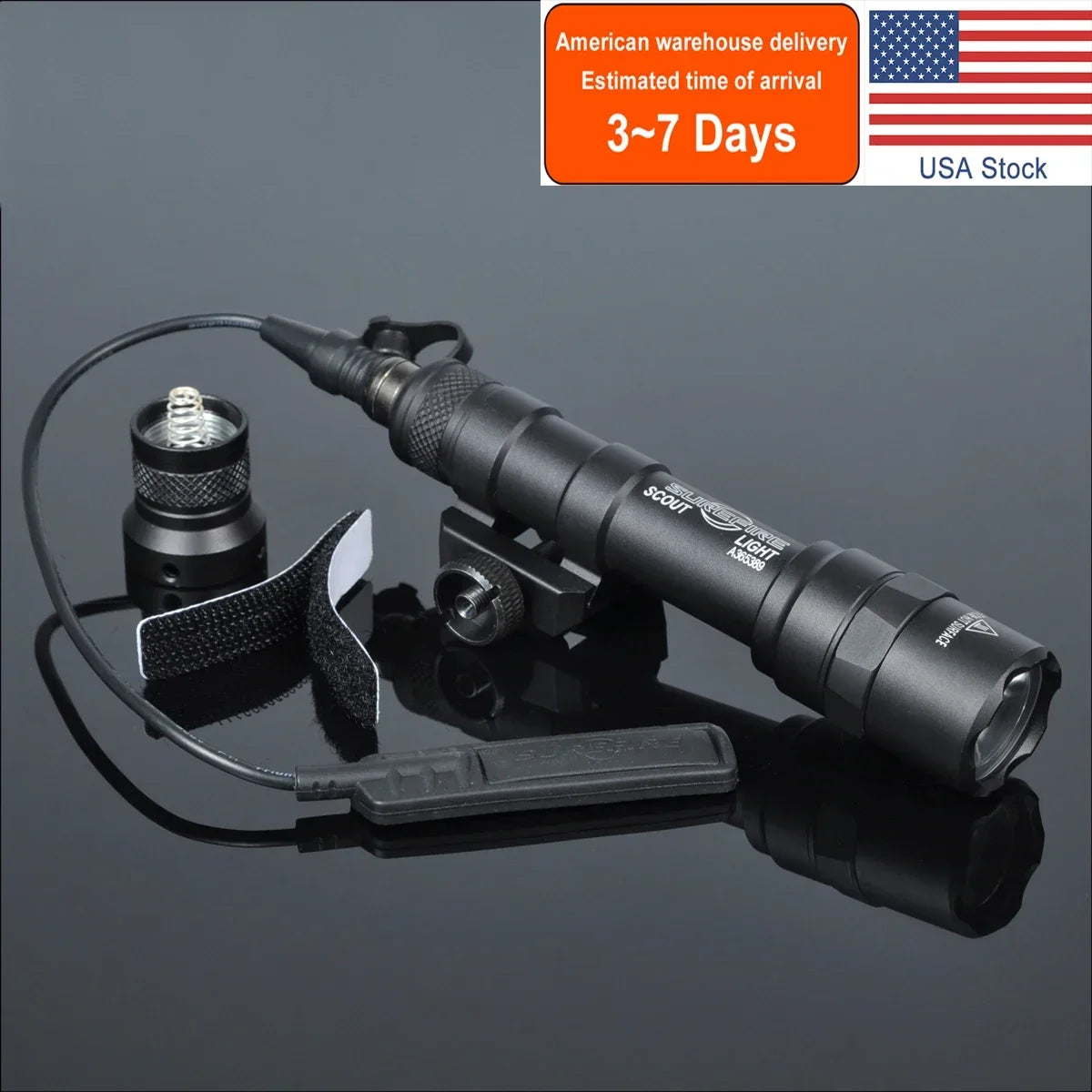 Delta Force Hawk Ops Tactical Surefire M600 Waffenlicht - Taschenlampe für Gewehr und Pistole