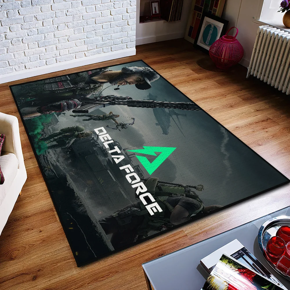Tapis tufté Delta Force Hawk Ops – Tapis tactique antidérapant pour la maison et les jeux
