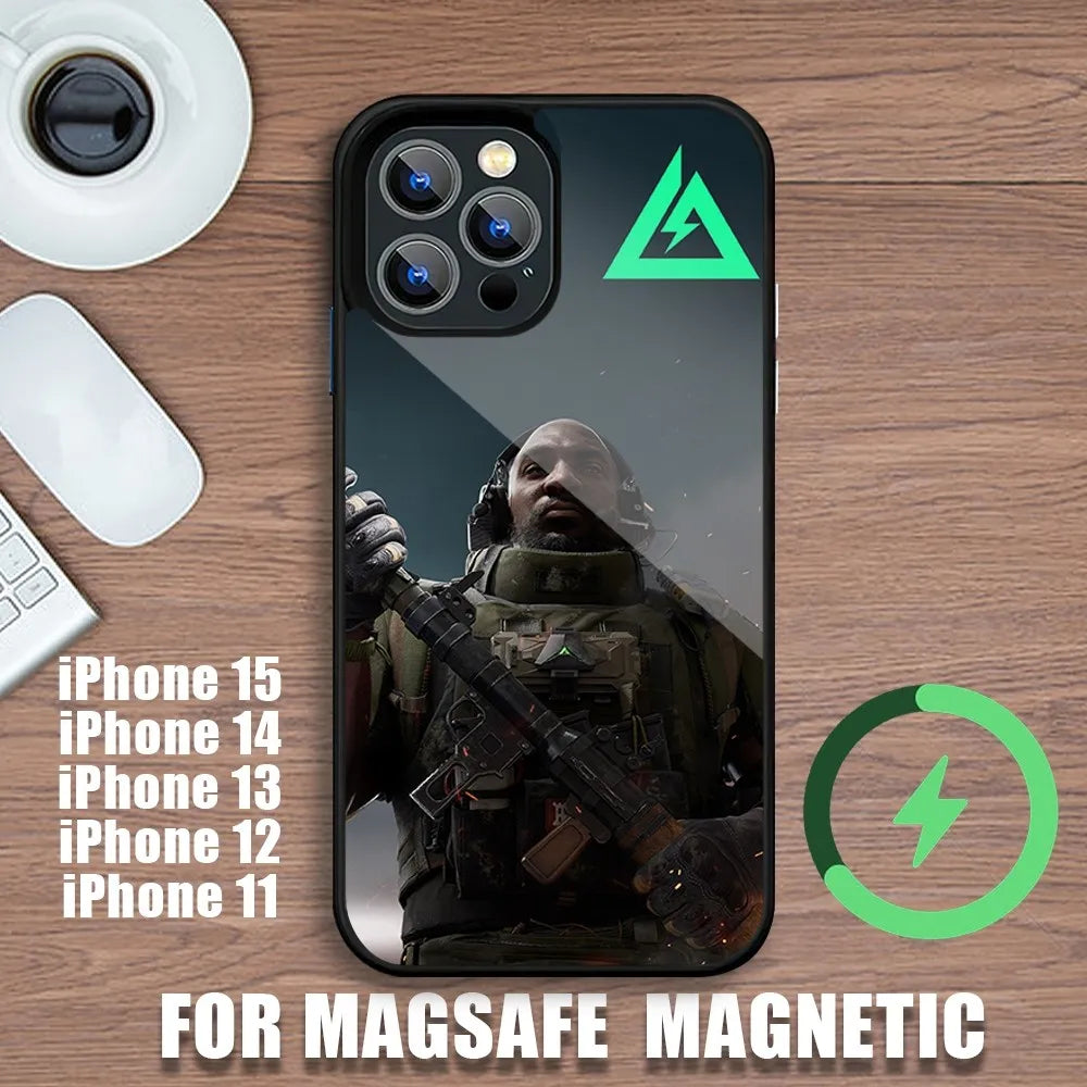 Coque iPhone Delta Force Hawk Ops - Coque compatible MagSafe pour iPhone série 14