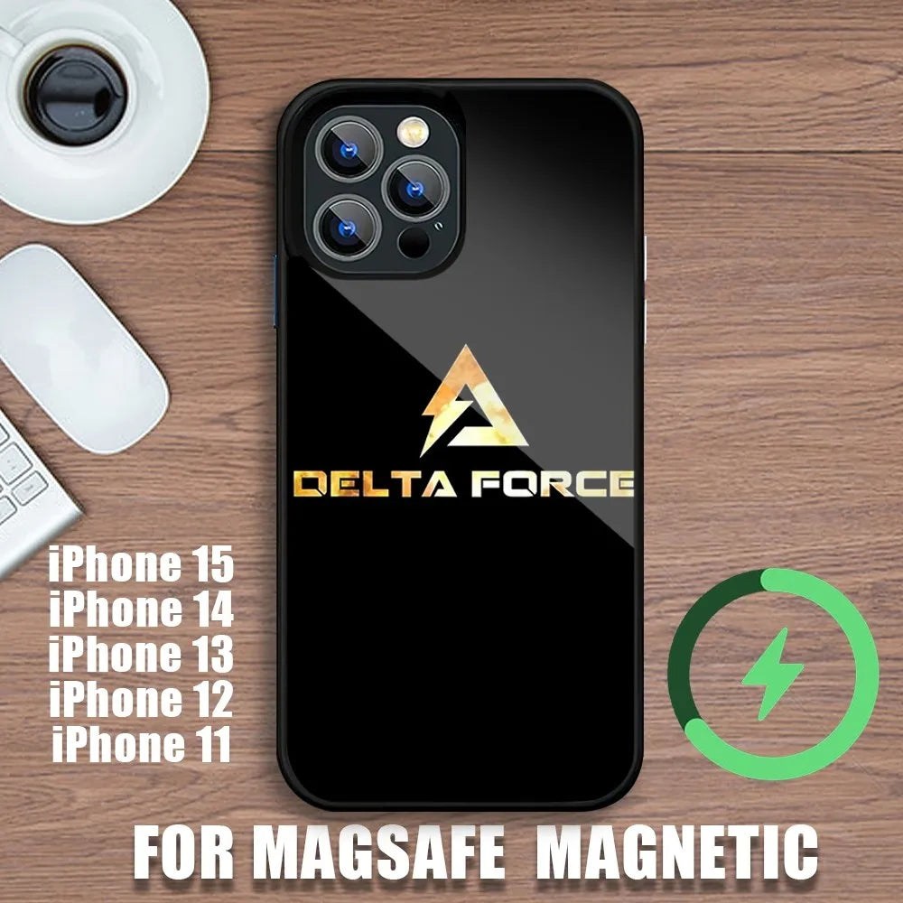 Coque iPhone Delta Force Hawk Ops - Coque compatible MagSafe pour iPhone série 14