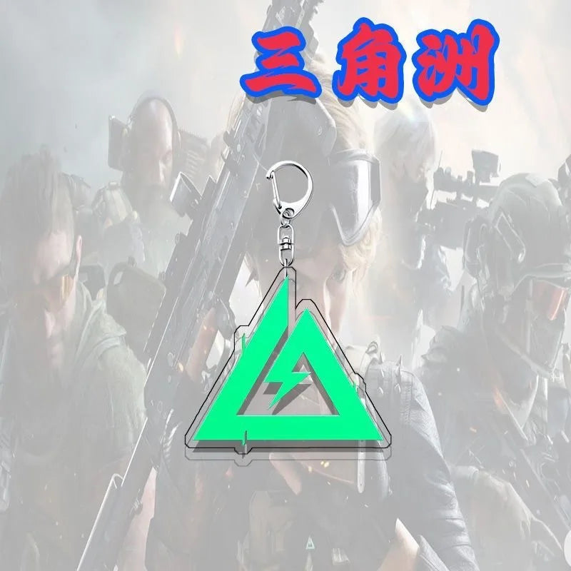 Delta Force Acrylic Weapon Keychain Set – Samurai Sword & Karambit Pendant for Cosplay, Collectors & Gamers