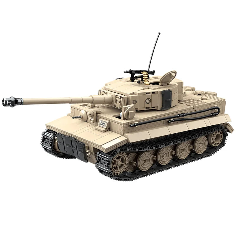 2024 Delta Force Tiger I Schwerer Panzer Bausteine - Militärmodell aus dem Zweiten Weltkrieg (1361 Teile)