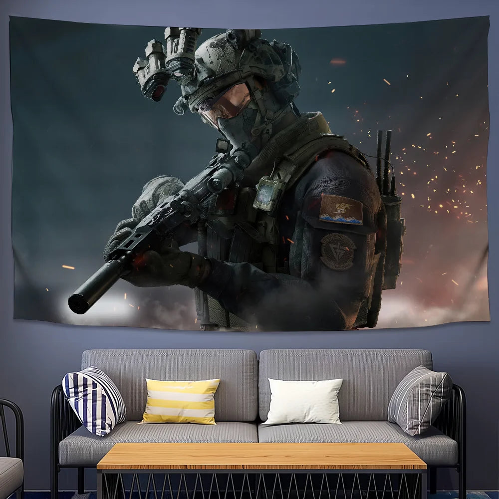 Hawk-Flagge für das Delta Force Hawk Ops-Spiel – Delta Ops-Außenbanner und Heimdekoration