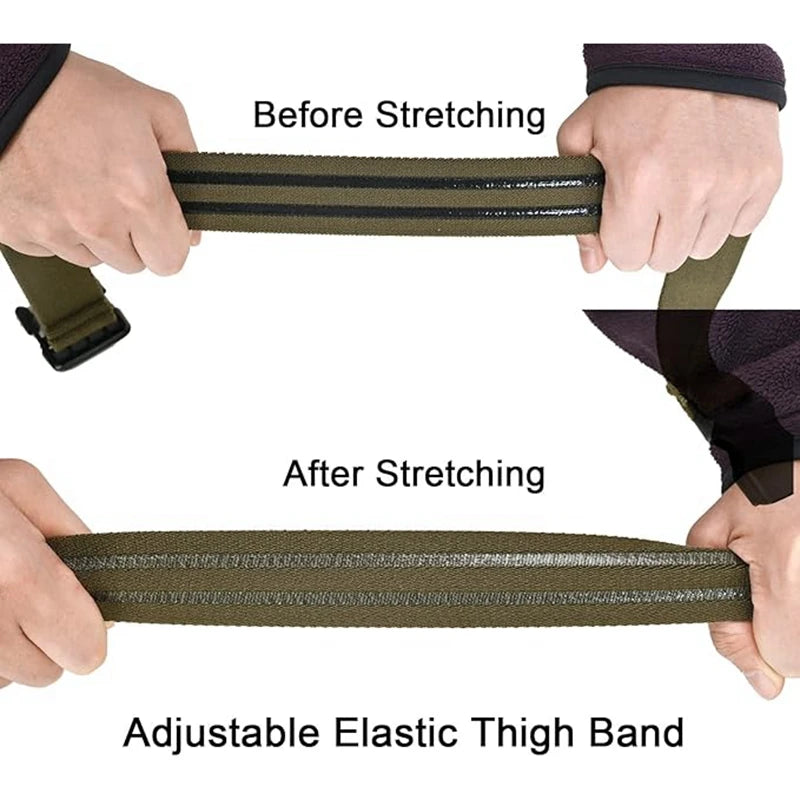 Sangle de cuisse tactique Delta Force - Bande élastique réglable pour étui à pistolet