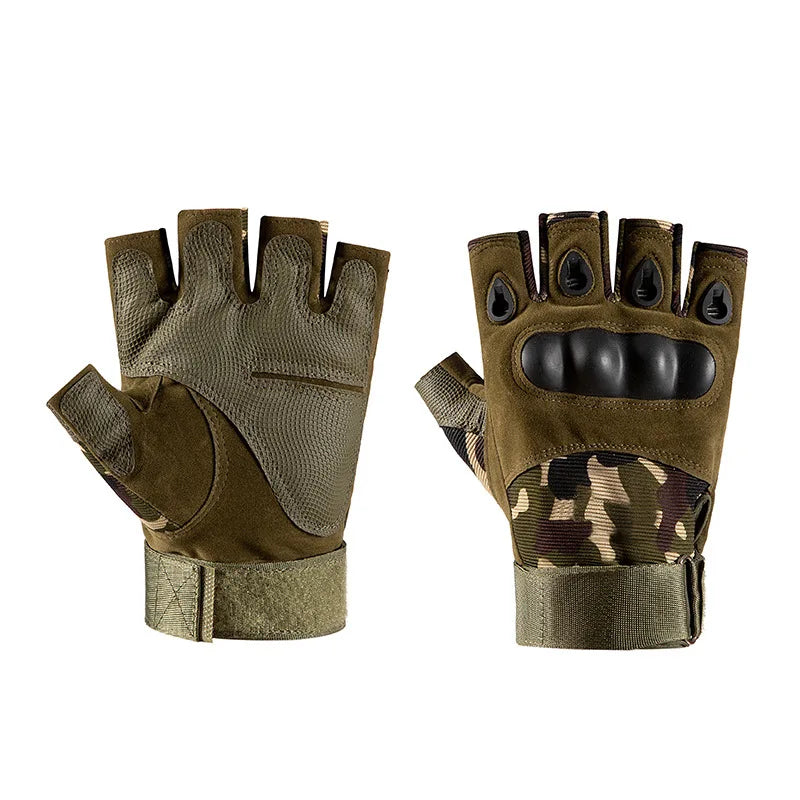 Delta Force Tactical-Handschuhe – Rutschfeste Schutzausrüstung mit halben und ganzen Fingern