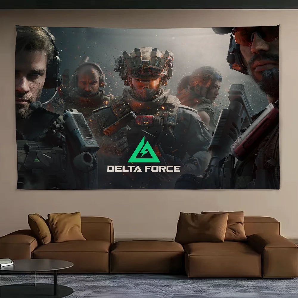 Hawk-Flagge für das Delta Force Hawk Ops-Spiel – Delta Ops-Außenbanner und Heimdekoration