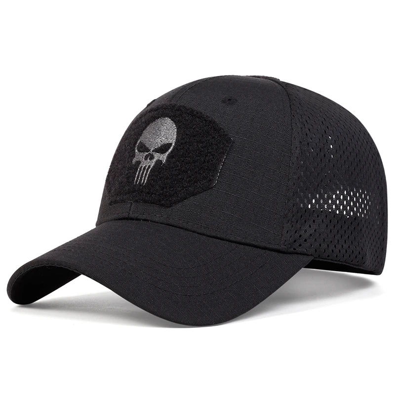 Delta Force Hawk Ops Skull Tactical Cap – Airsoft- und Outdoor-Mütze im Militärstil