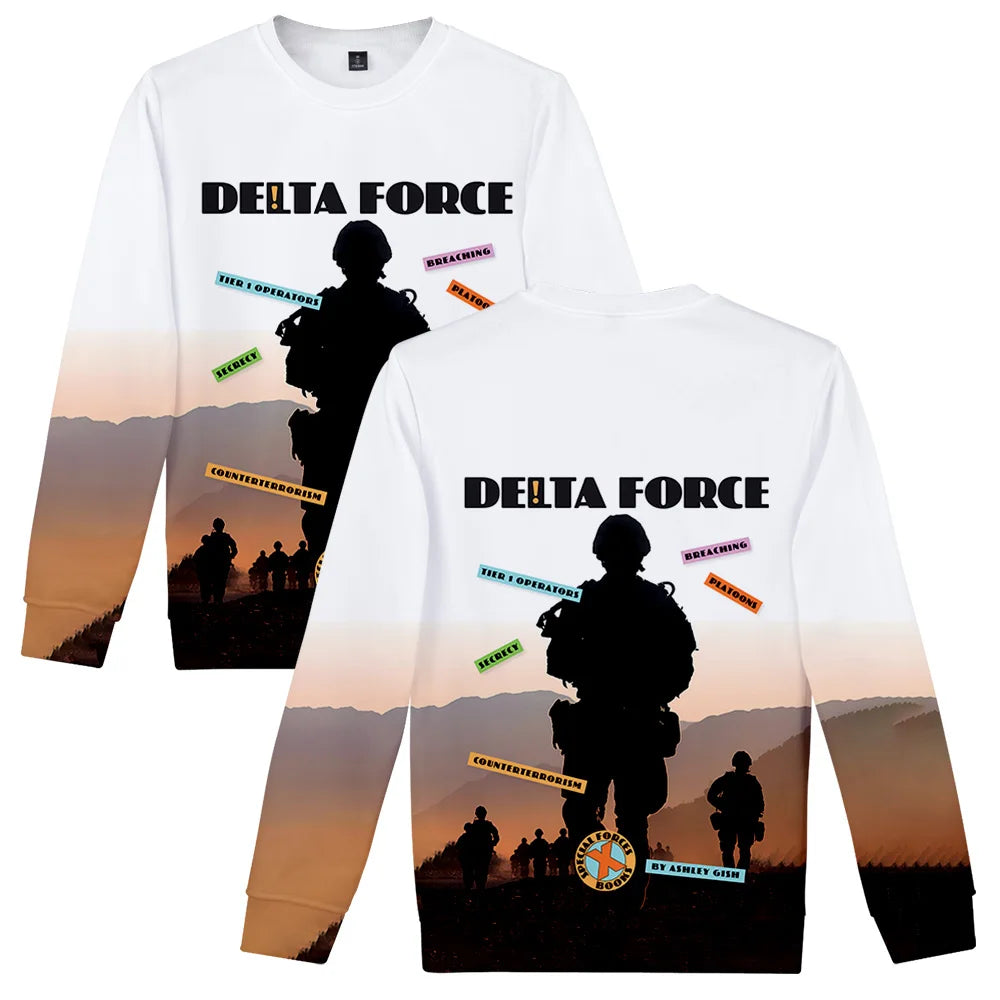 Delta Force Hawk Ops Hoodies - Stylish Unisex Pullover Sweatshirts for Casual & Hip-Hop Fashion
