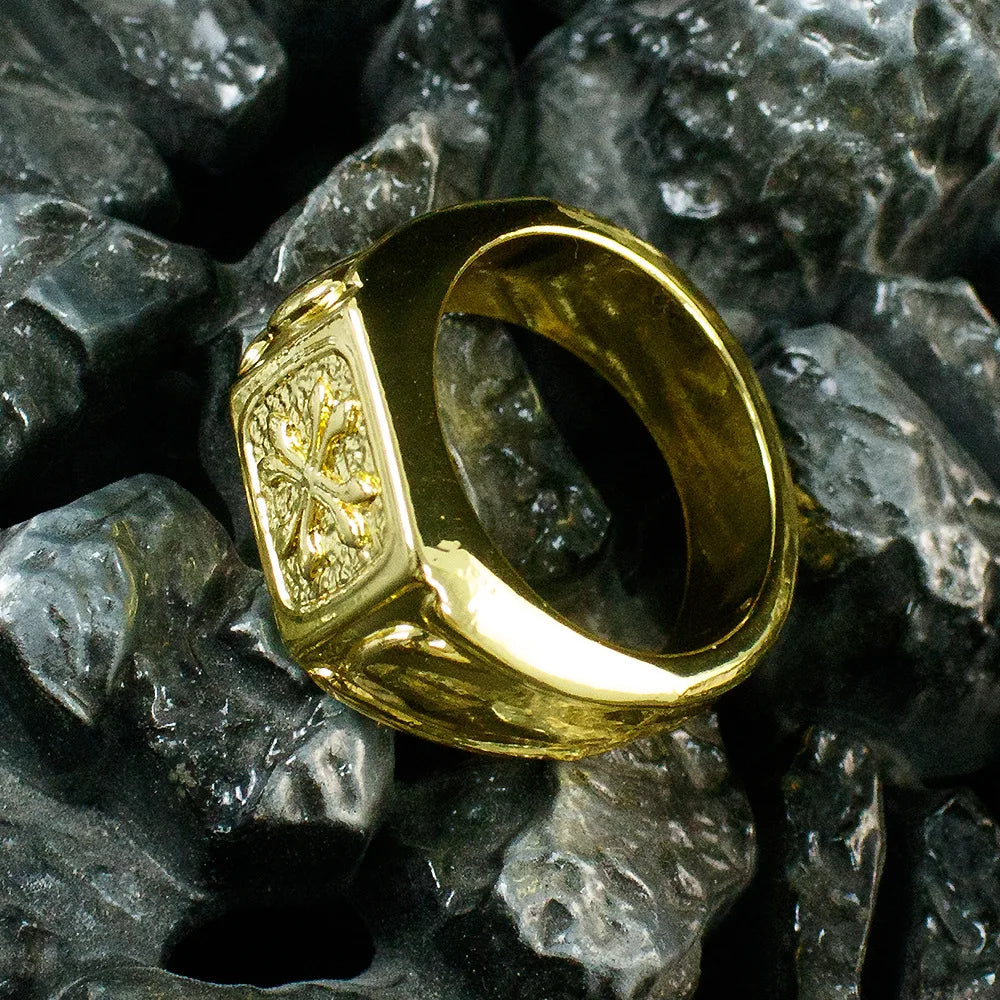 Delta Force 3cm Gold Wrench Ring – Self Defence Squad Game Trophy & Collectible Cosplay Prop
