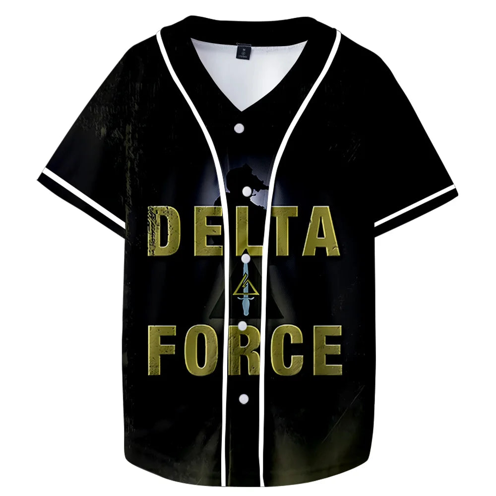 Delta Force Cosplay Unisex Short Sleeve Tee - Casual Streetwear