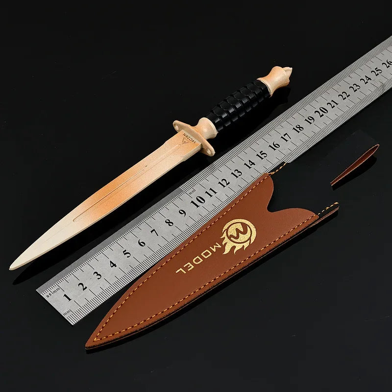 Couteau Black Hawk de 22 cm avec étui pour cosplay Delta Force Hawk Ops