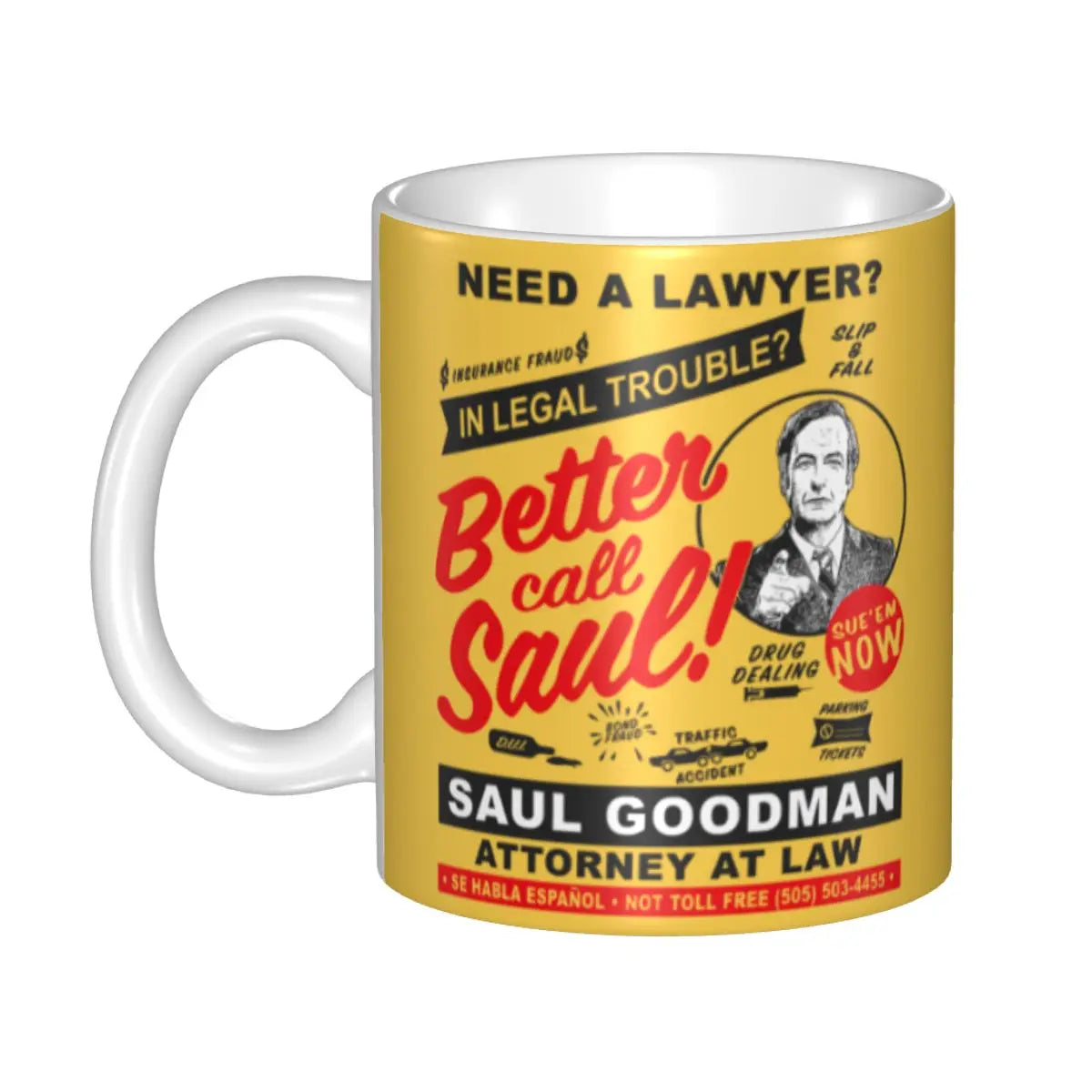 Personalisierte Delta Force x Better Call Saul Tasse - Individuelle Kaffee- und Teetasse aus Keramik