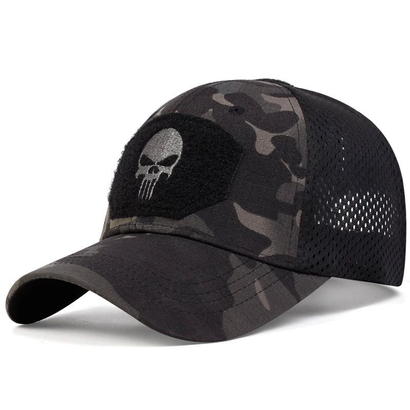 Delta Force Hawk Ops Skull Tactical Cap – Airsoft- und Outdoor-Mütze im Militärstil