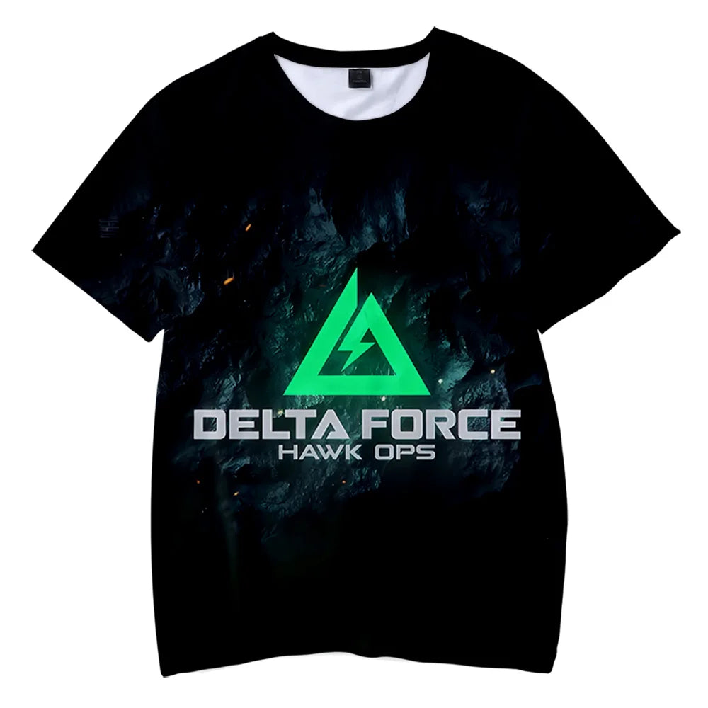 Delta Force Hawk Ops T-Shirts - Unisex Sommer Hip-Hop Kurzarm Streetwear