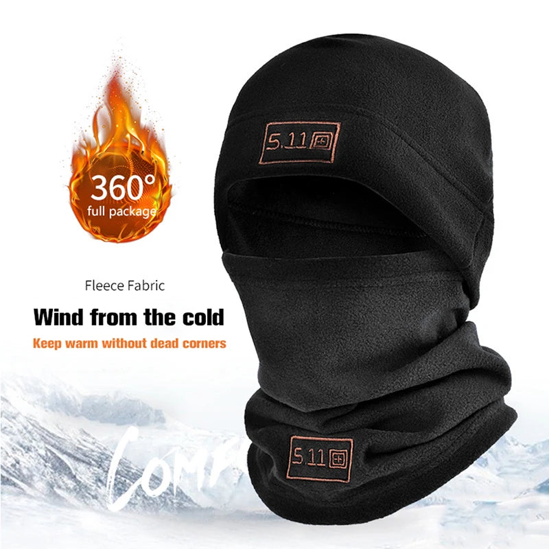 Cagoule polaire d'hiver Delta Force Coral Fleece - Masque thermique pour le visage et cache-cou