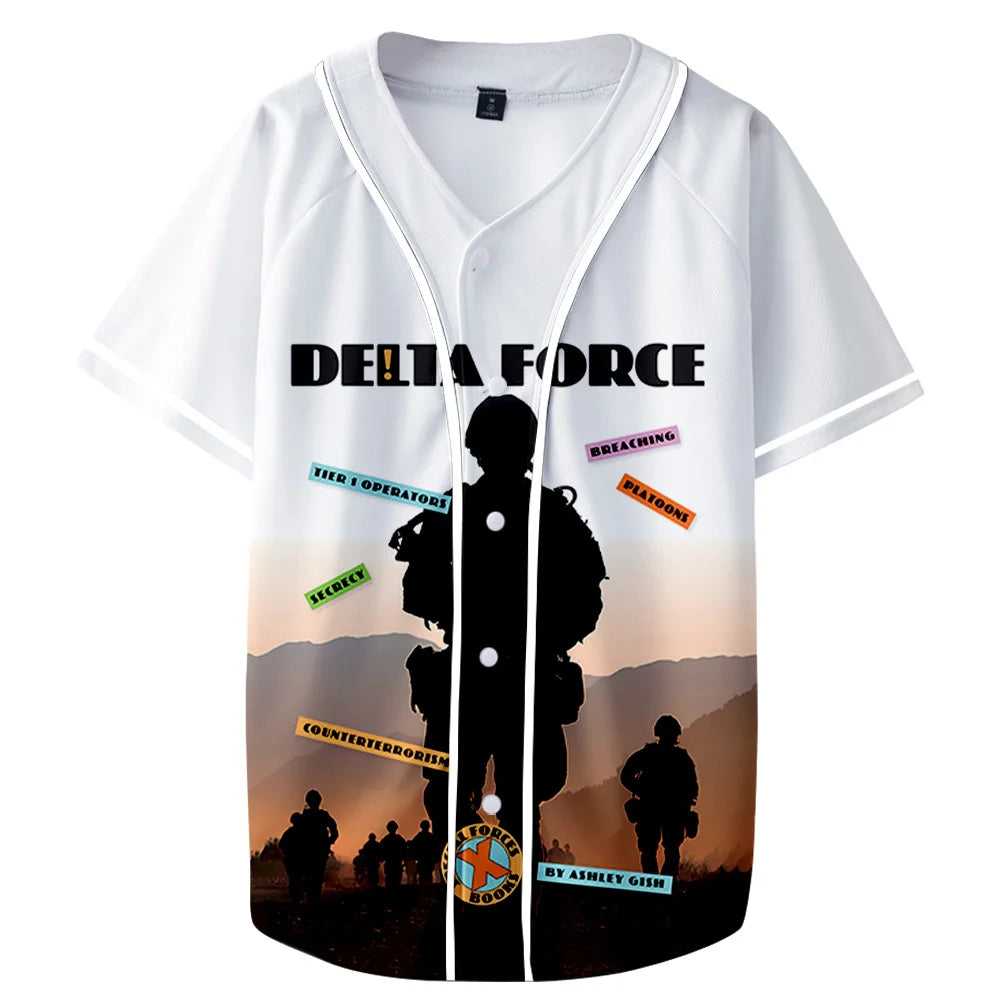 Delta Force Cosplay Unisex Short Sleeve Tee - Casual Streetwear