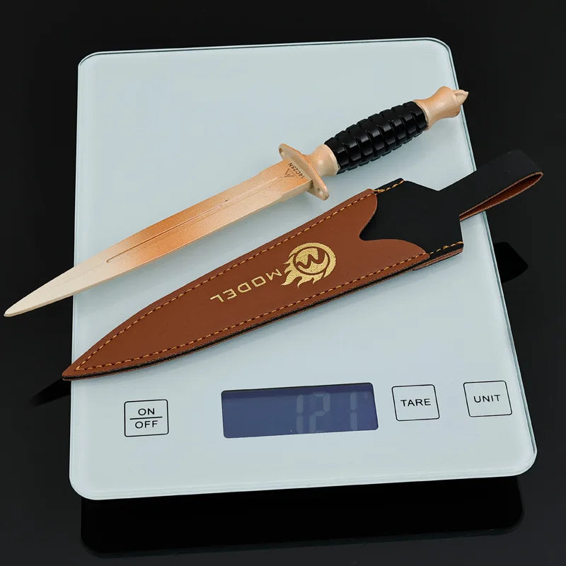 Couteau Black Hawk de 22 cm avec étui pour cosplay Delta Force Hawk Ops