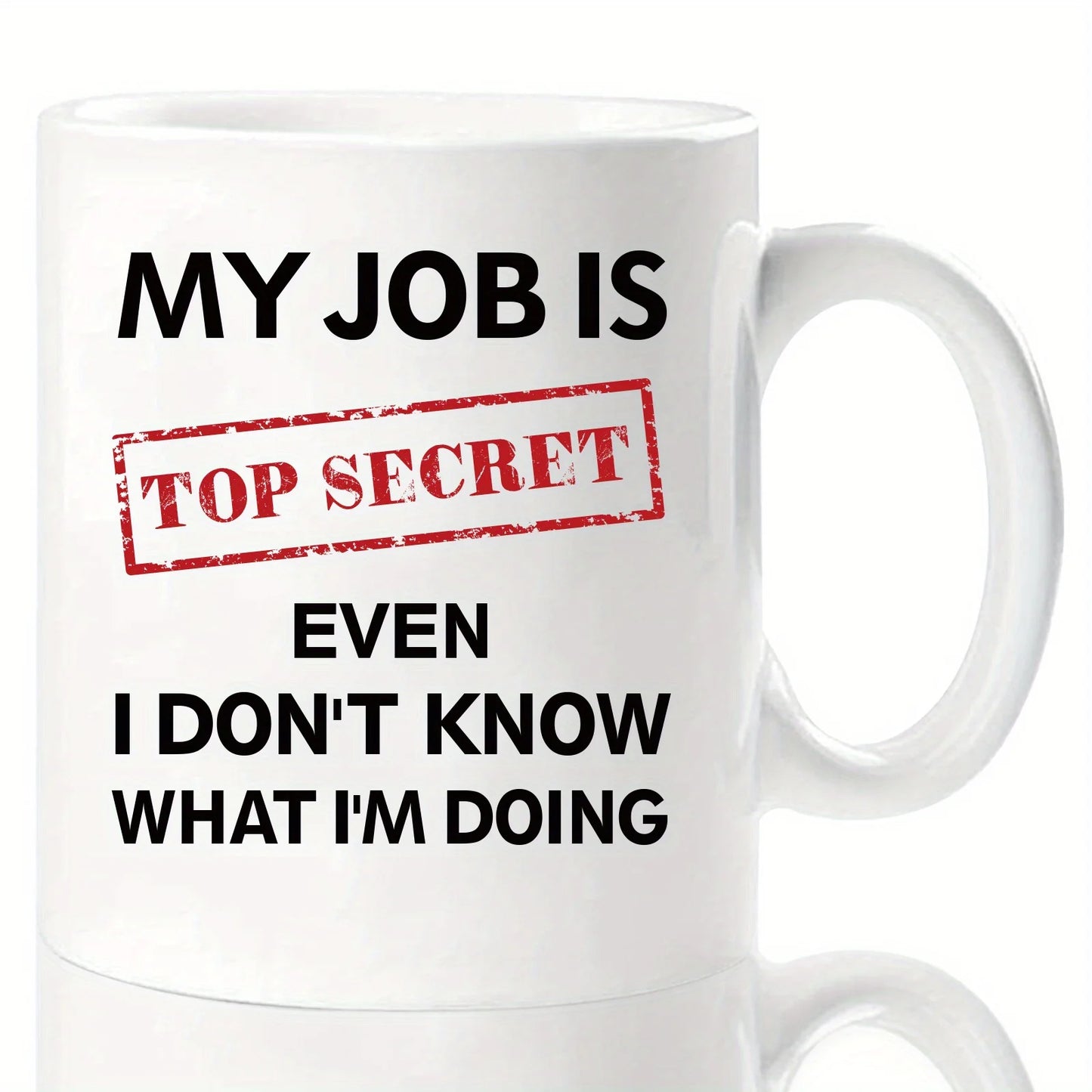 Keramik-Kaffeetasse „Top Secret Work“ von Delta Force
