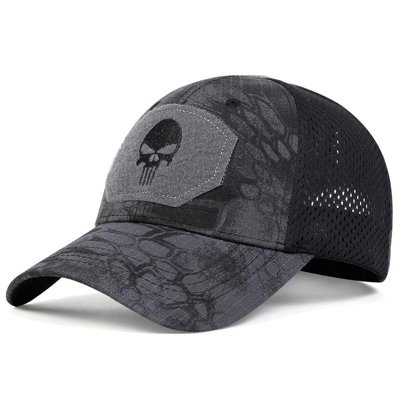 Delta Force Hawk Ops Skull Tactical Cap – Airsoft- und Outdoor-Mütze im Militärstil