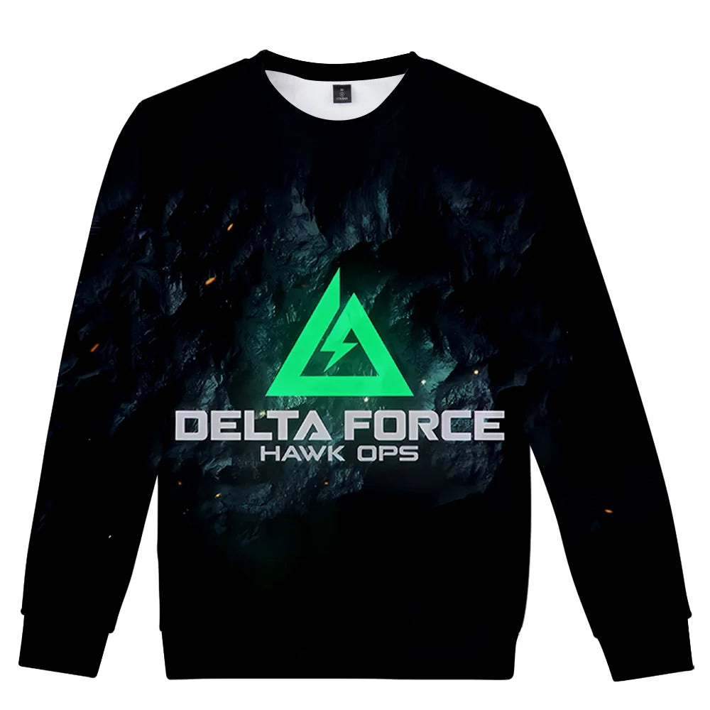 Delta Force Hawk Ops Hoodies - Stylish Unisex Pullover Sweatshirts for Casual & Hip-Hop Fashion