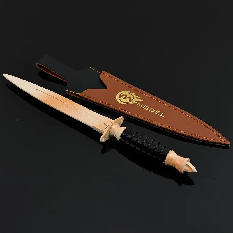 Couteau Black Hawk de 22 cm avec étui pour cosplay Delta Force Hawk Ops