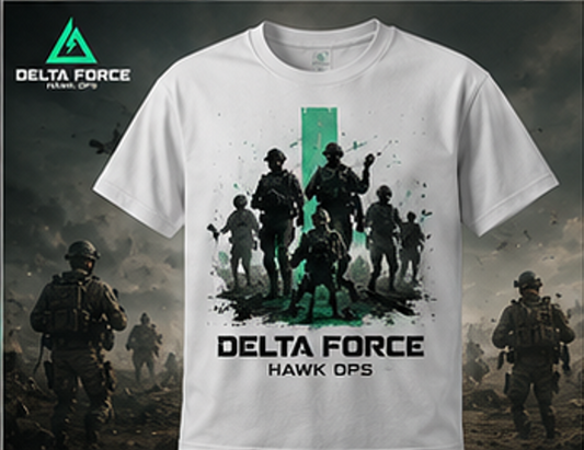 T-shirt Delta Force Hawk Ops Strike Team | T-shirt de jeu FPS tactique