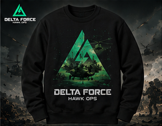 Sweat-shirt col rond tactique Delta Force Hawk Ops | Militaire Gaming