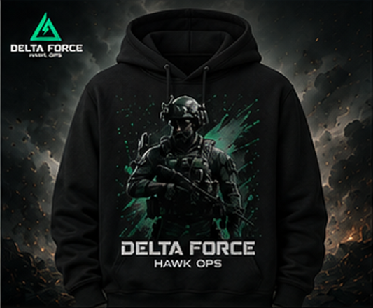 Sweat à capuche d'assaut Delta Force Hawk Ops | Pull tactique militaire
