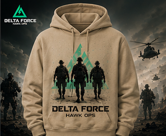 Delta Force Hawk Ops Strike Team Hoodie | Pull Tactique Équipe