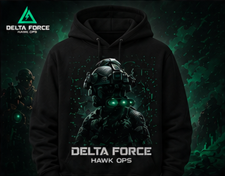 Delta Force Hawk Ops Night Vision Hoodie | Tactical Gaming Pullover