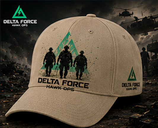 Casquette Delta Force Hawk Ops Elite Squad | Chapeau de jeu tactique militaire