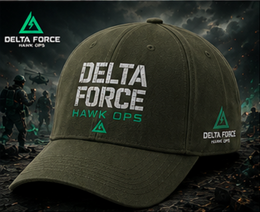 Casquette à logo Delta Force Hawk Ops | Casquette militaire tactique de jeu