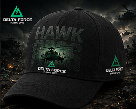 Casquette d'hélicoptère Delta Force Hawk Ops | Casquette militaire tactique pour jeux