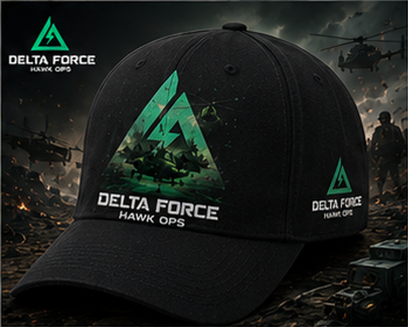 Delta Force Tactical Logo Cap | Military Gaming Baseball Hat