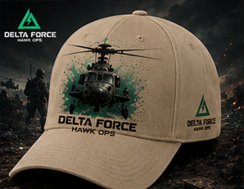 Delta Force Assault Helicopter Cap | Tactical Military Gaming Hat