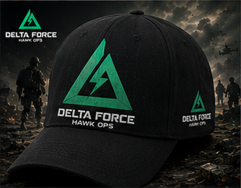 Delta Force Logo Cap | Premium Tactical Gaming Baseball Hat
