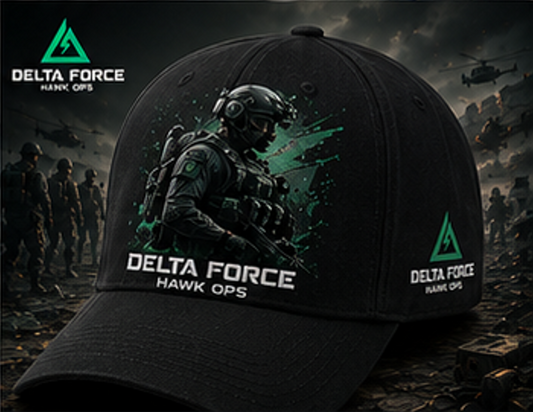 Delta Force Combat Operator Cap | Tactical Military Gaming Baseball Hat