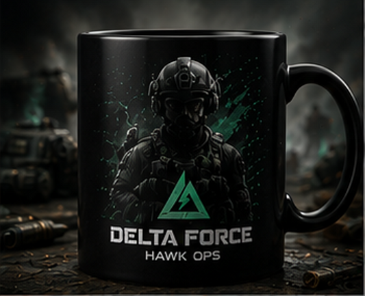 Mug Delta Force Hawk Ops | Tasse à café gaming tactique