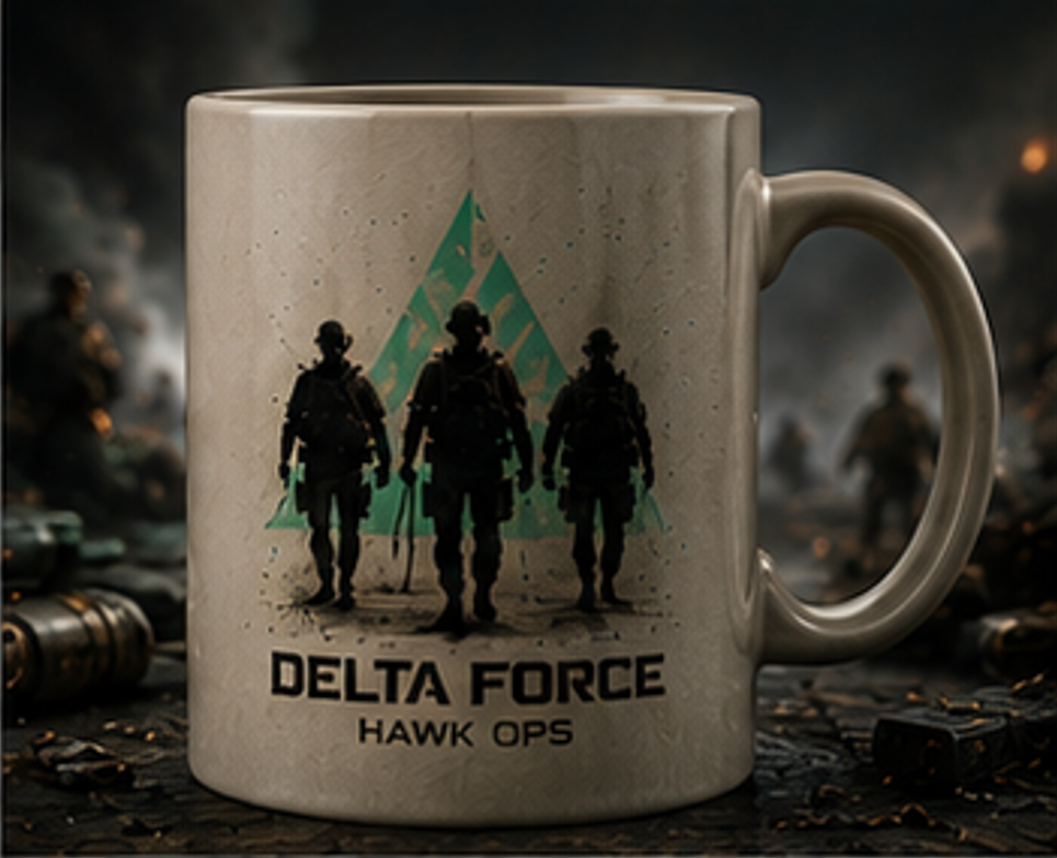 Delta Force Hawk Ops Mug | Tactical Squad Gaming Cup