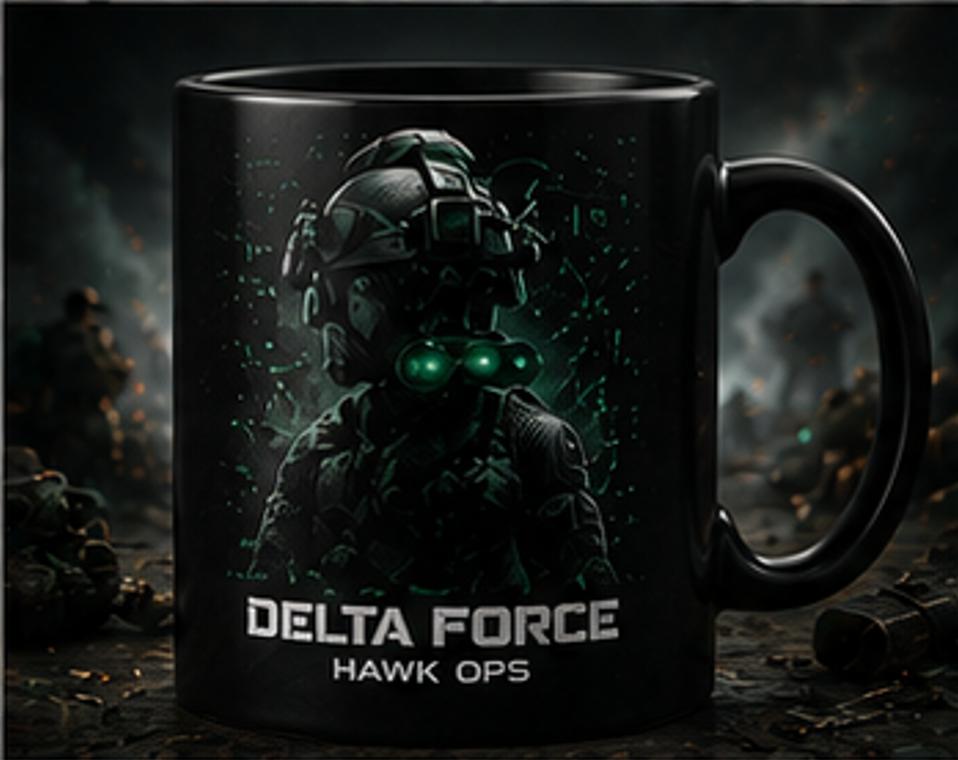 Delta Force Hawk Ops Mug | Night Ops Tactical Gaming Cup