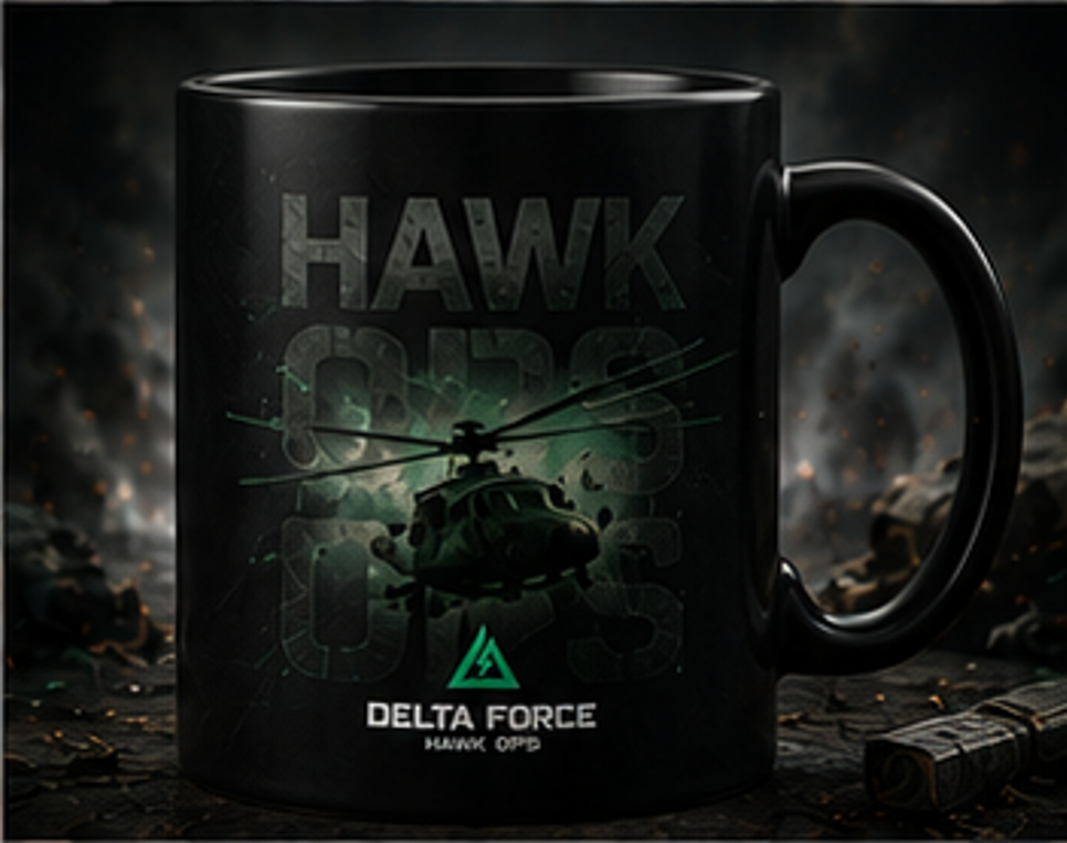 Delta Force Hawk Ops Mug | Hawk Ops Helicopter Gaming Cup