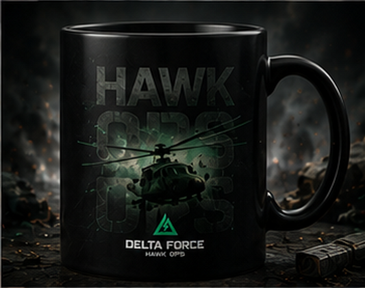 Mug Delta Force Hawk Ops | Tasse de jeu Hélicoptère Hawk Ops