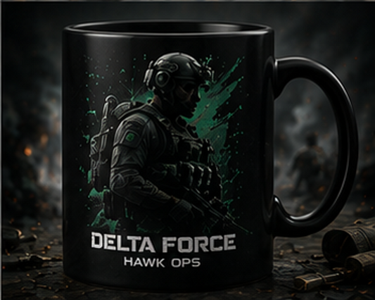 Mug Delta Force Hawk Ops | Tasse de jeu d'opérateur tactique