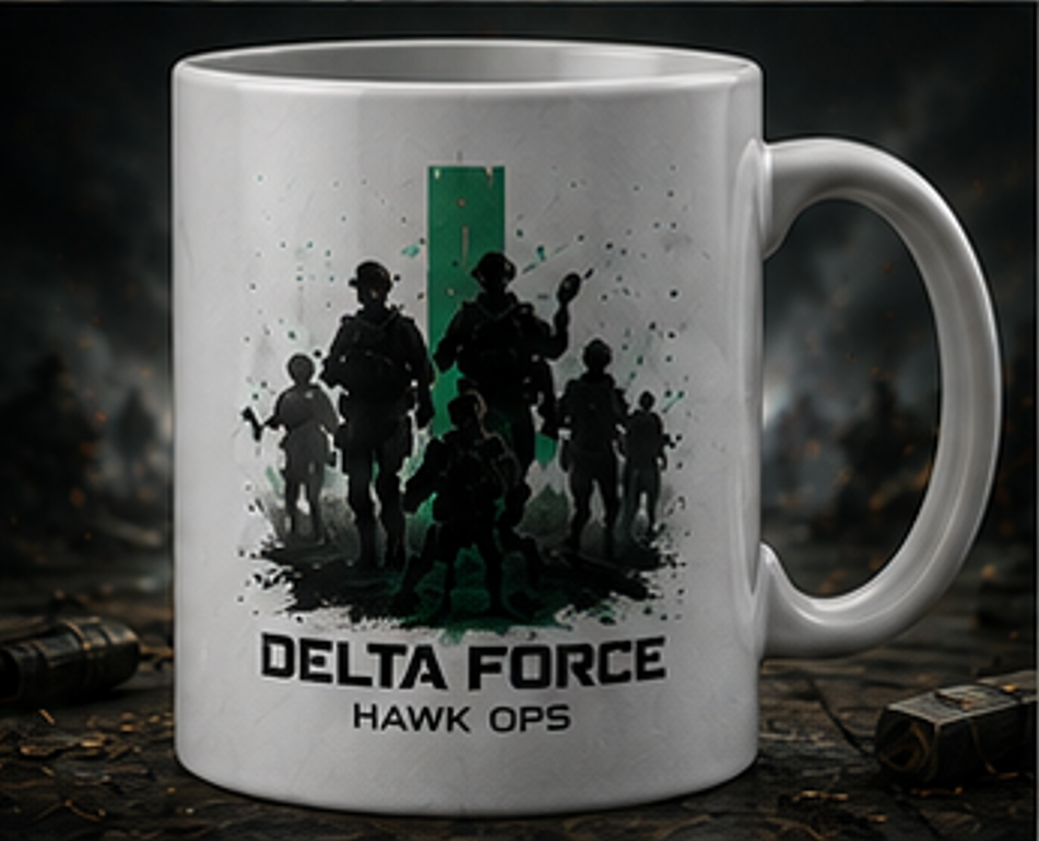 Delta Force Hawk Ops Mug | Tactical Squad Gaming Cup
