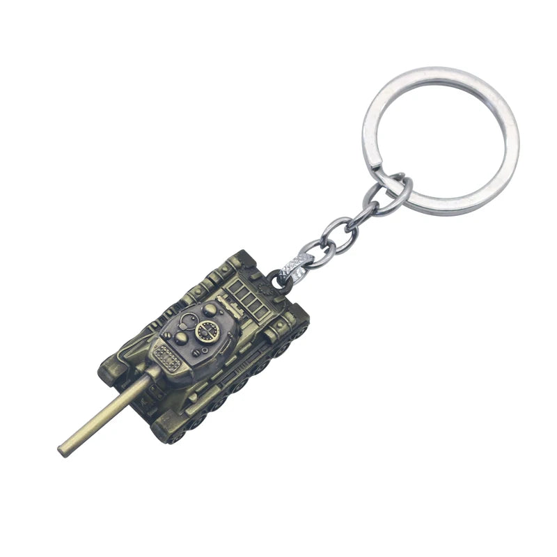 Classic Tank Keychain - Delta force hawk ops  Inspired Bronze Metal Key Ring