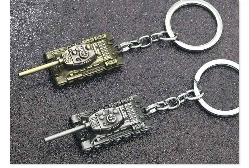 Classic Tank Keychain - Delta force hawk ops  Inspired Bronze Metal Key Ring