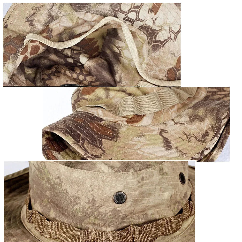 Delta Force Hawk Ops Camouflage Hat – Tactical Bucket Hats for Outdoor Adventures