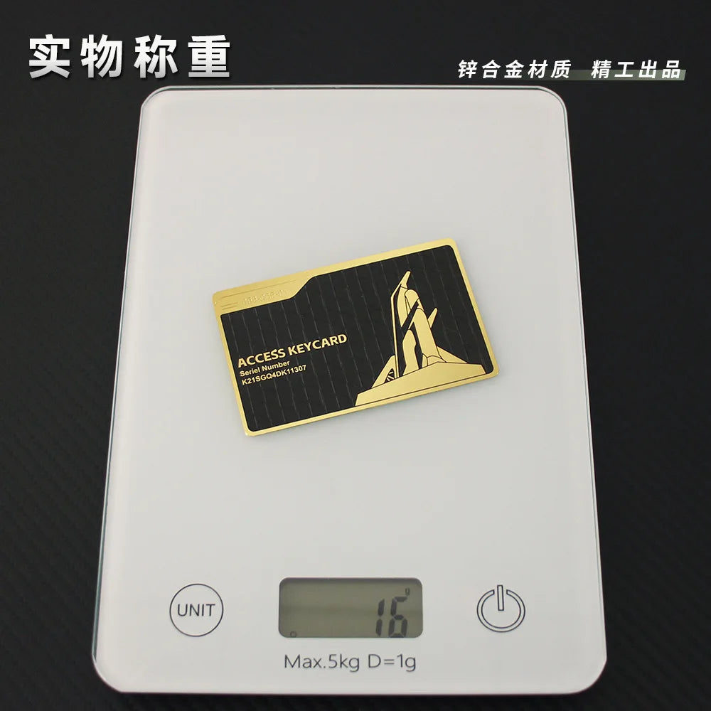 Delta Force Metal NFC Game Card – President's Lounge Cosplay Accessory & Collectible Ornament