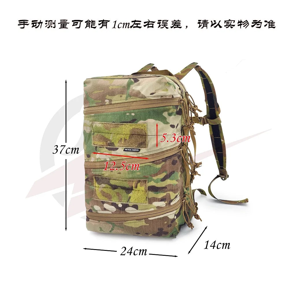 Nouveau sac à dos compact tactique Delta Force de style SS - Sac d'assaut et médical multifonctionnel