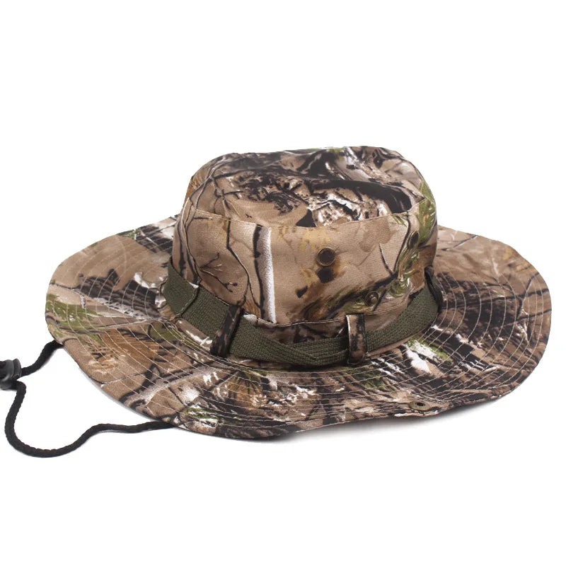 Delta Force Hawk Ops Camouflage Cap – Tactical Boonie Hat for Outdoor Adventures